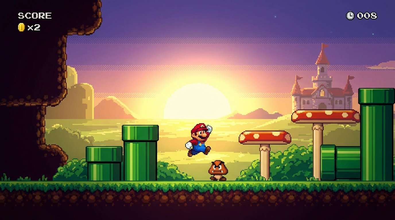 Super Mario Bros. game screenshot