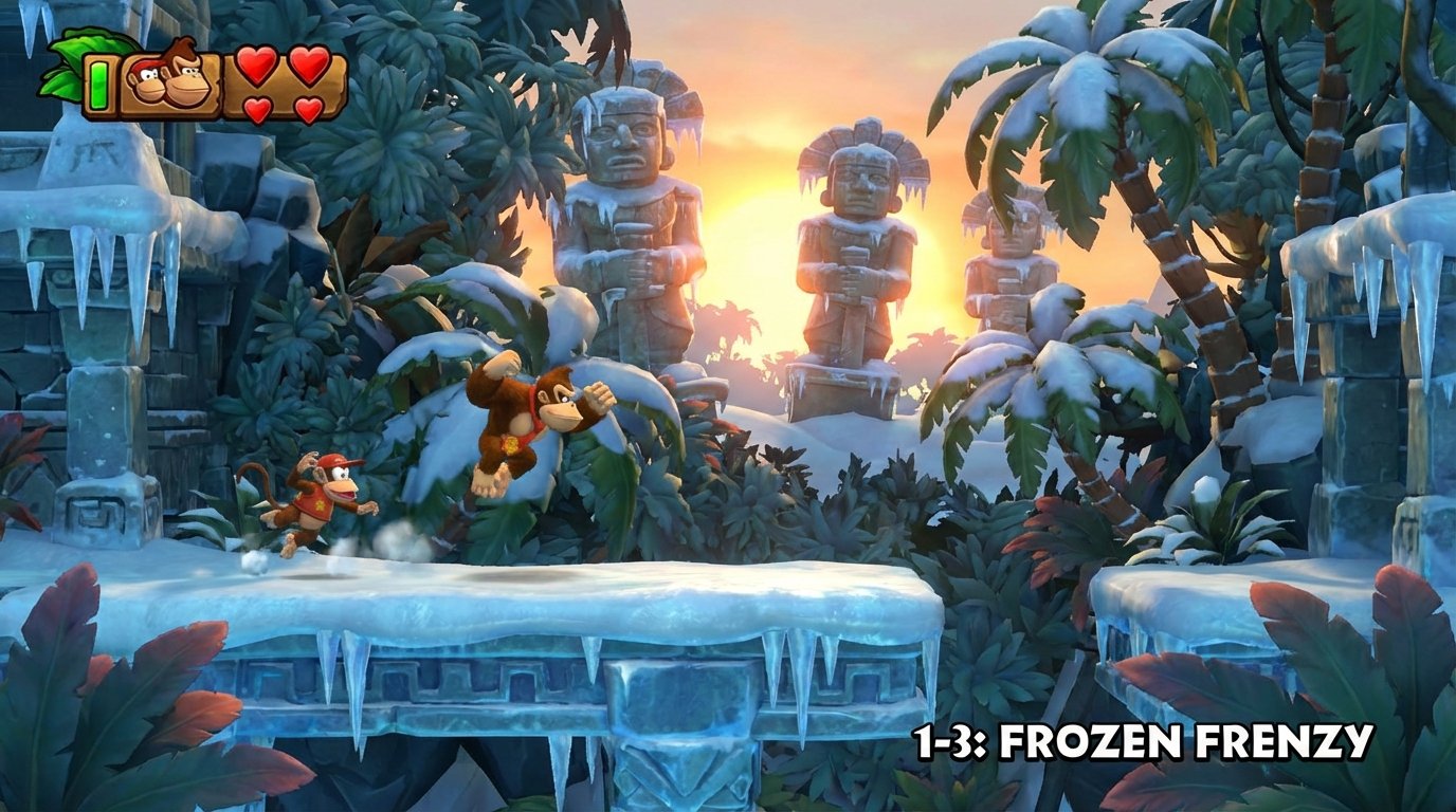 Donkey Kong Country: Tropical Freeze game screenshot