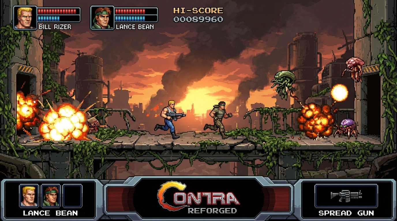 Contra game screenshot