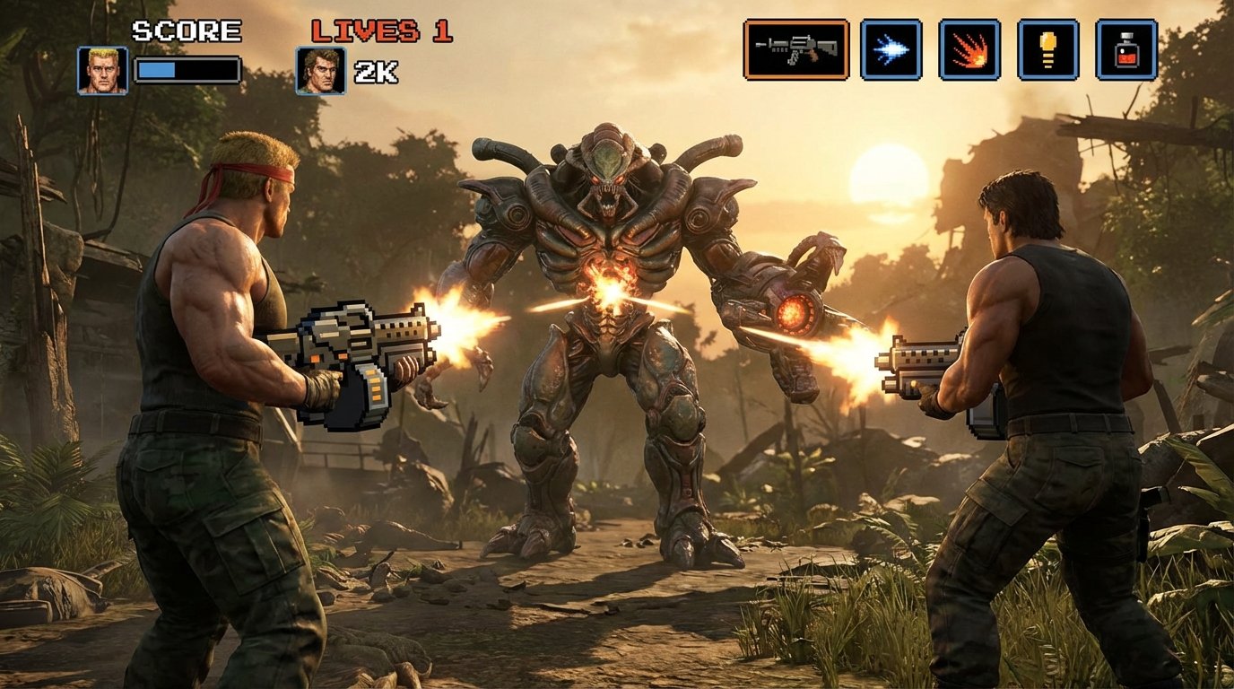 Contra game screenshot