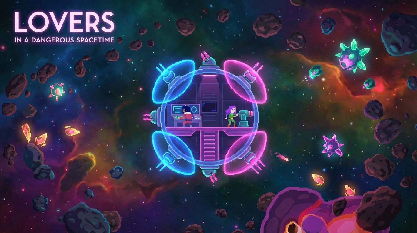 Lovers in a Dangerous Spacetime game screenshot