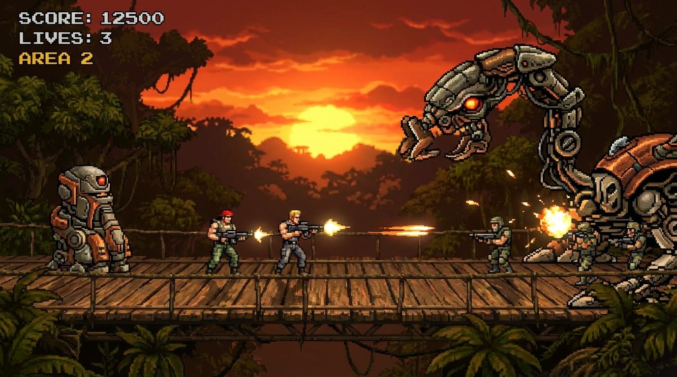 Contra game screenshot