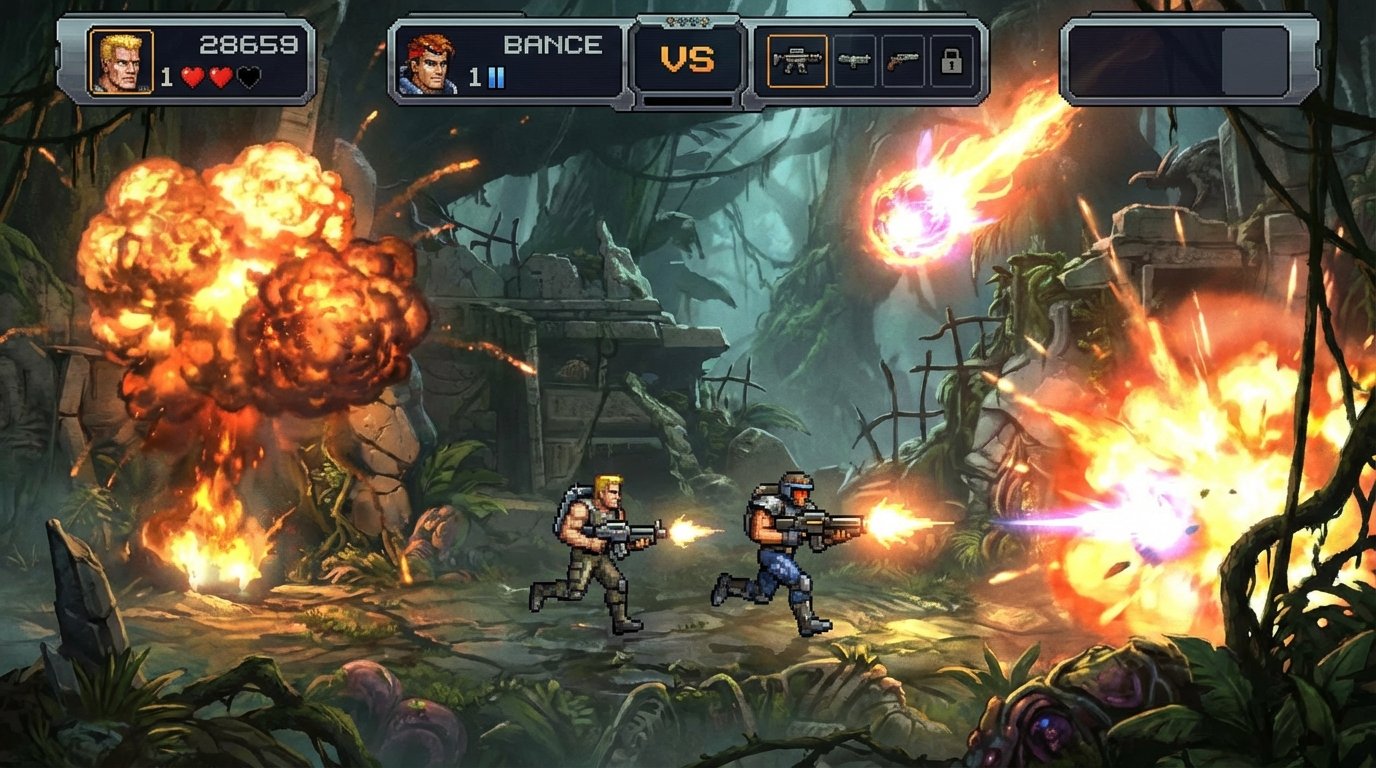 Contra game screenshot