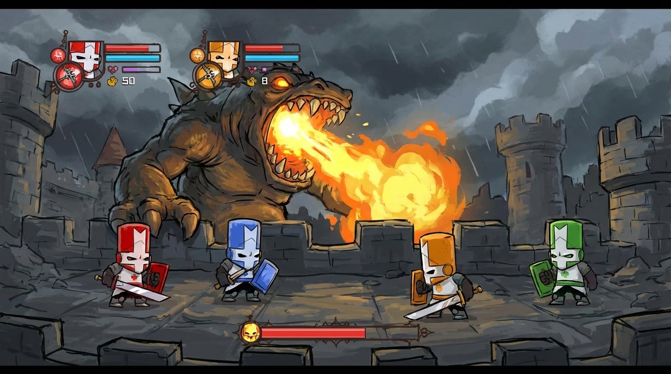 Castle Crashers game screenshot