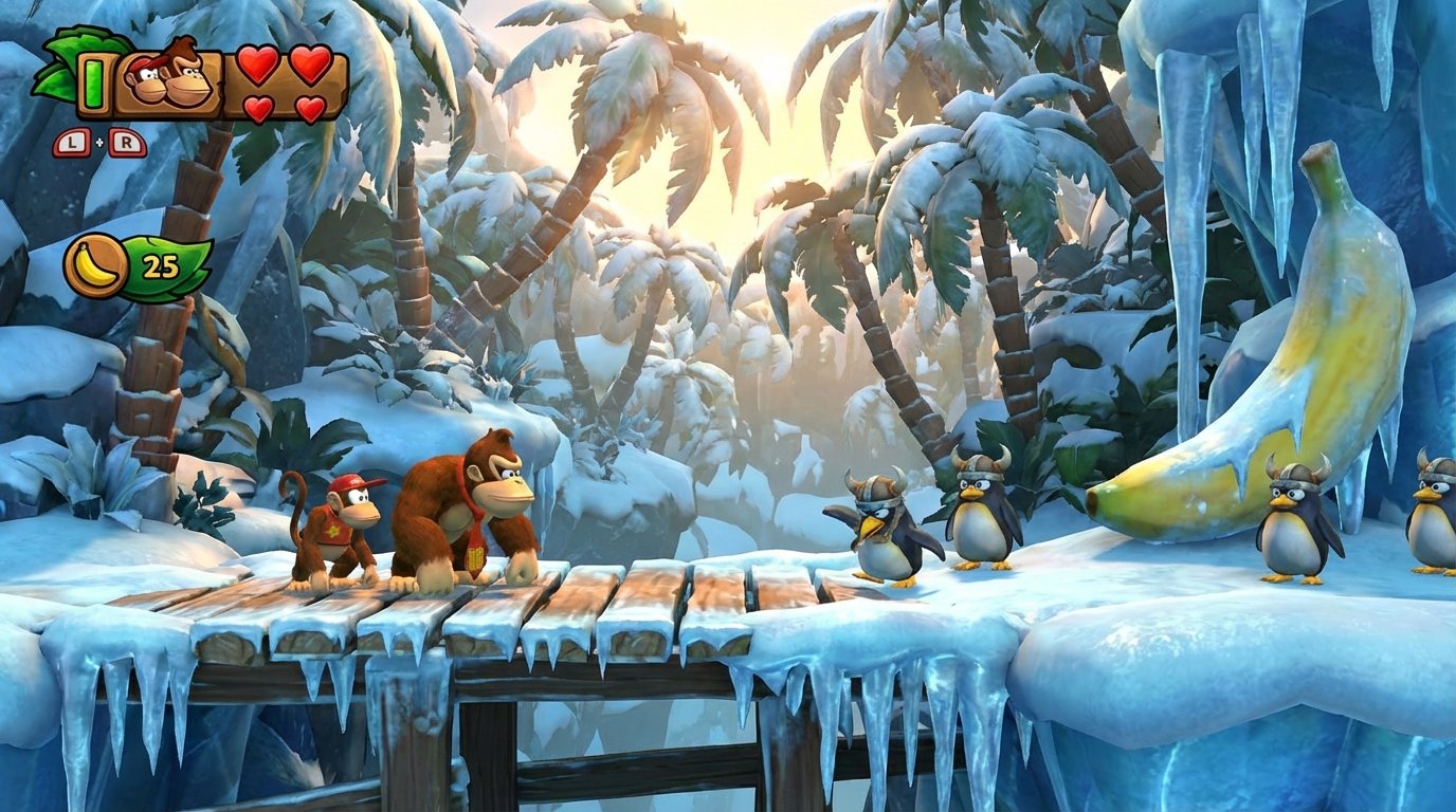 Donkey Kong Country: Tropical Freeze game screenshot