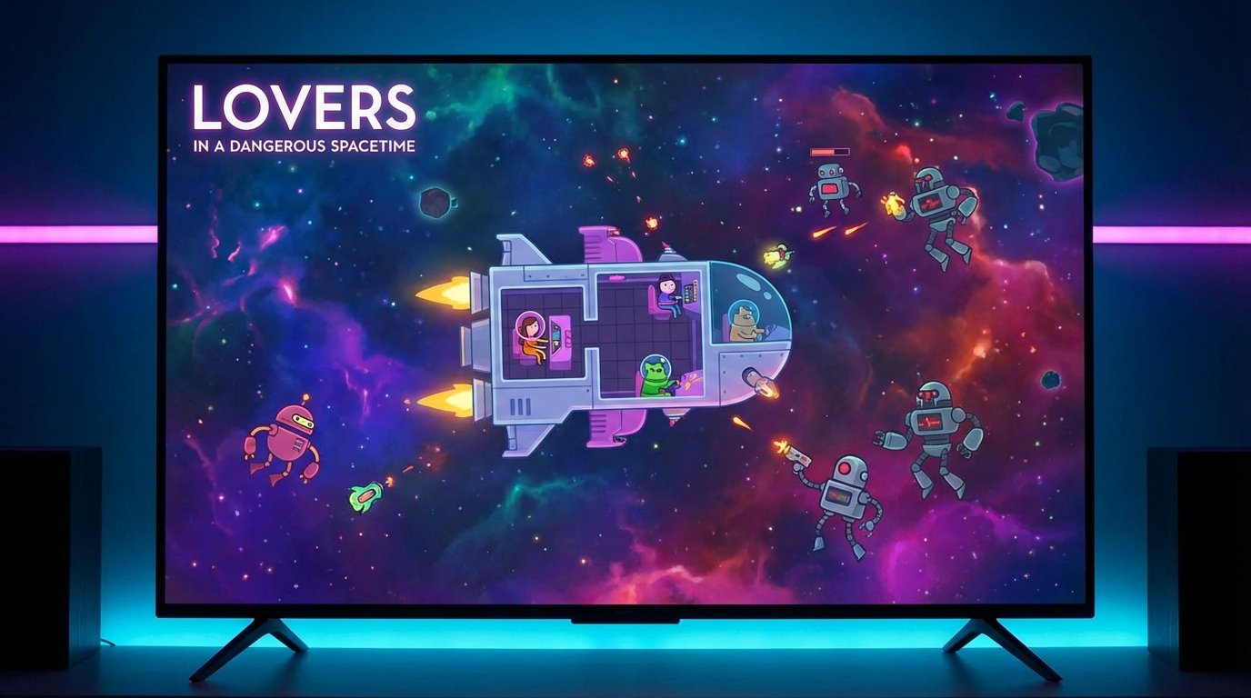 Lovers in a Dangerous Spacetime game screenshot