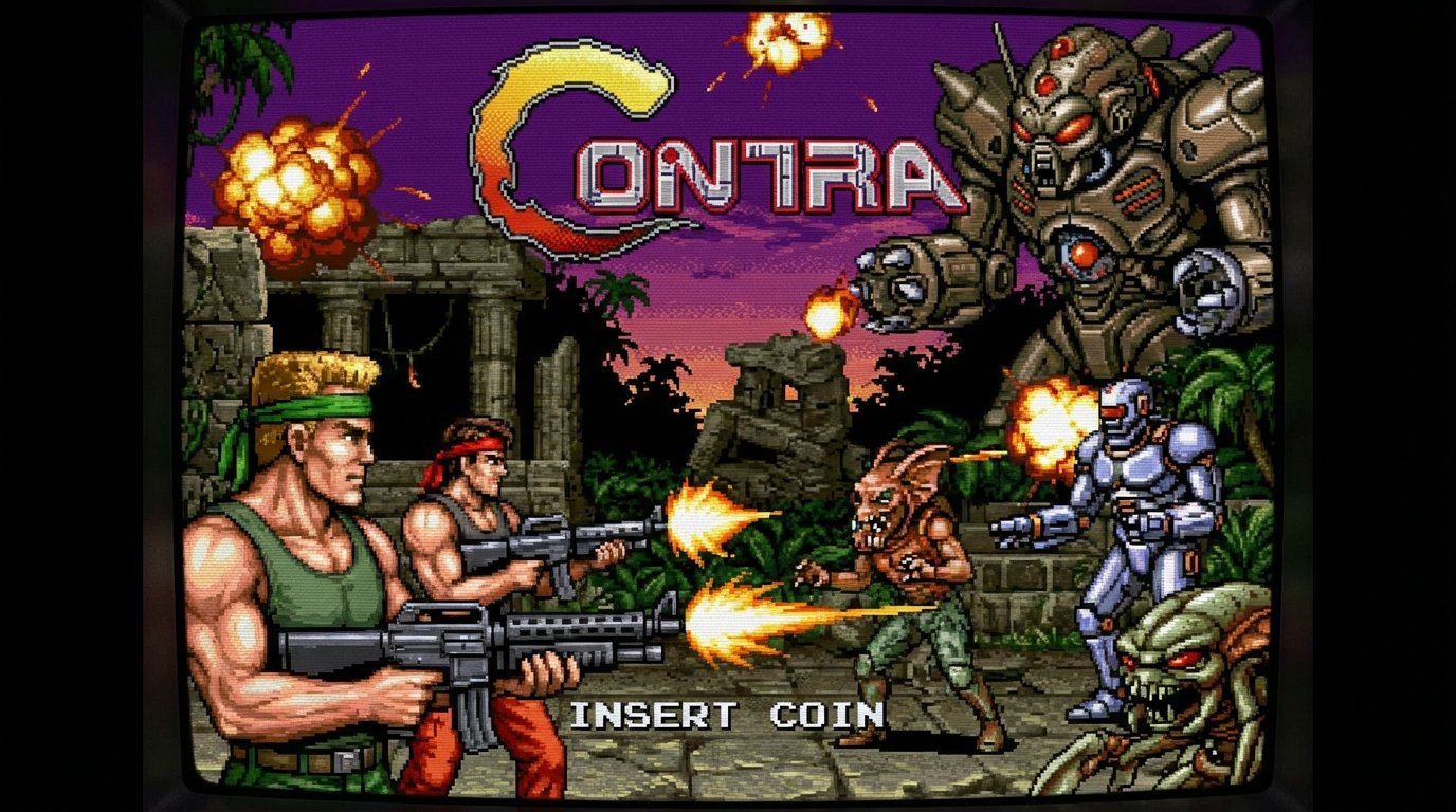 Contra game screenshot