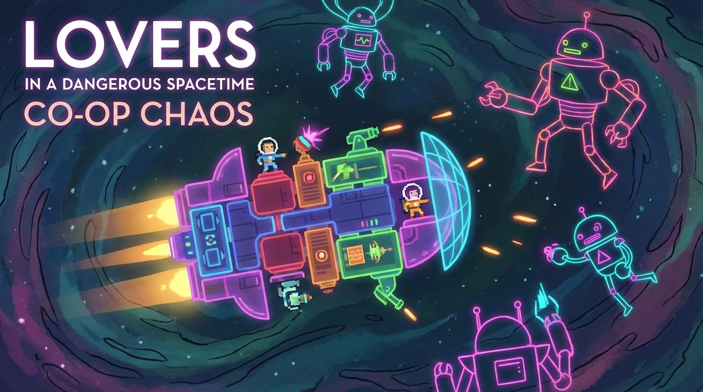 Lovers in a Dangerous Spacetime game screenshot