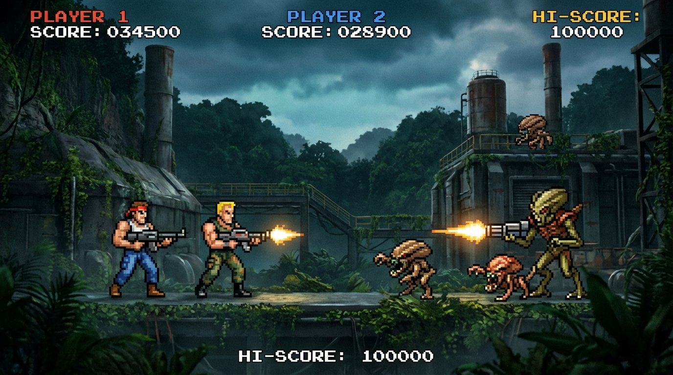 Contra game screenshot