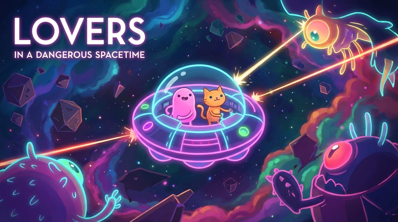 Lovers in a Dangerous Spacetime game screenshot
