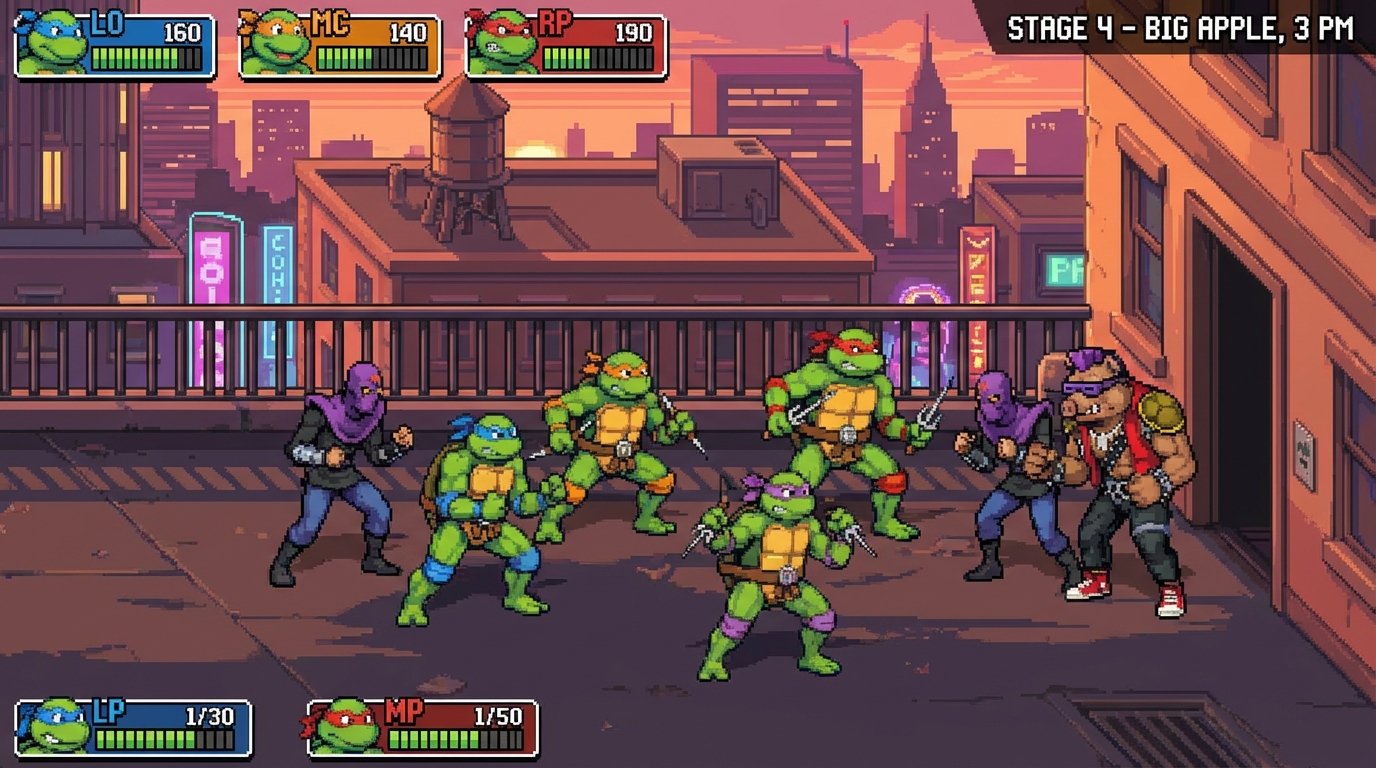 Teenage Mutant Ninja Turtles: Shredder’s Revenge game screenshot