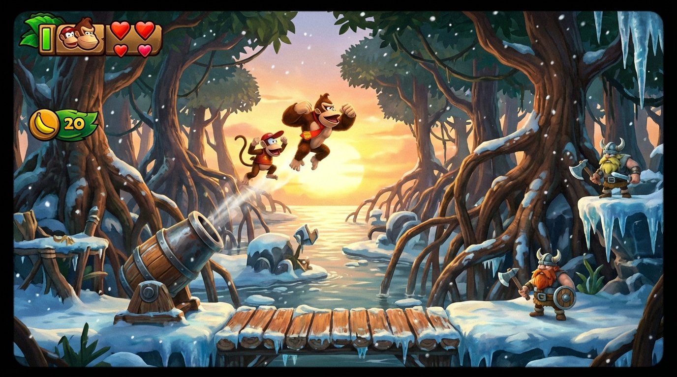 Donkey Kong Country: Tropical Freeze game screenshot