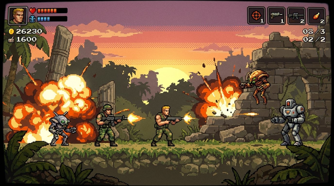 Contra game screenshot