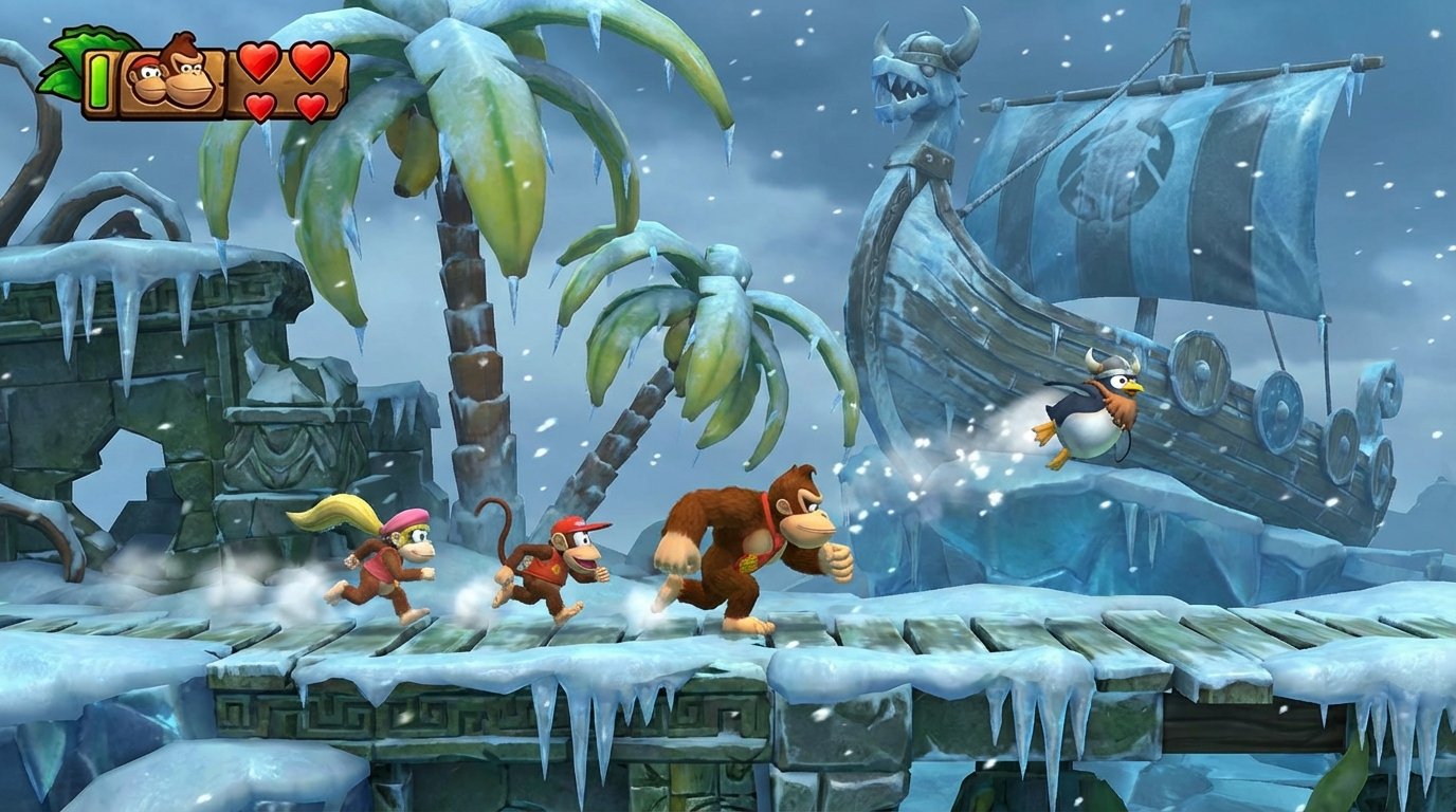 Donkey Kong Country: Tropical Freeze game screenshot
