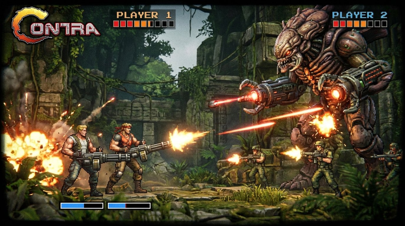 Contra game screenshot