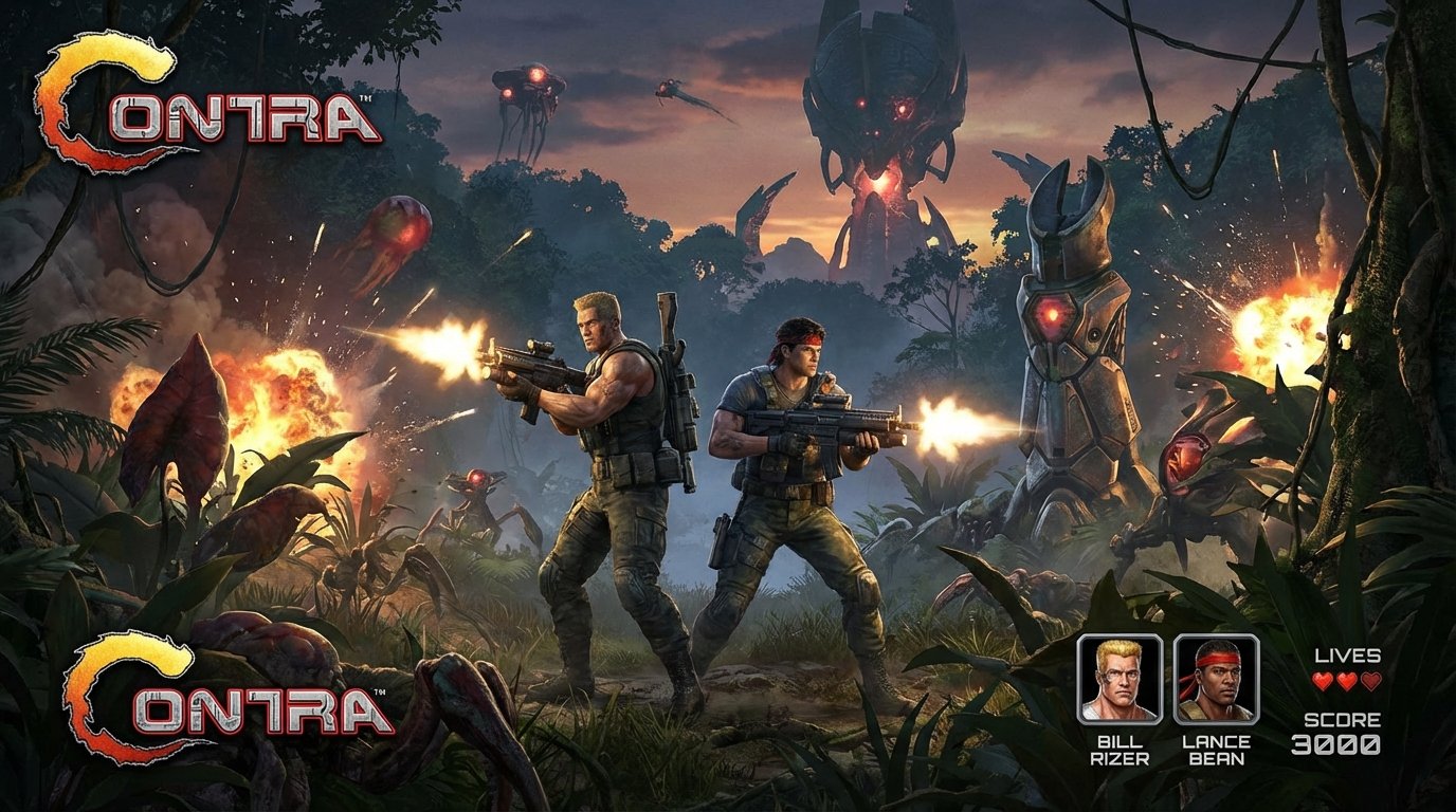 Contra game screenshot