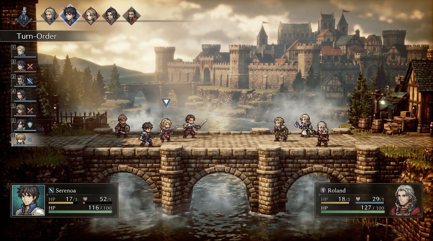 Triangle Strategy game screenshot