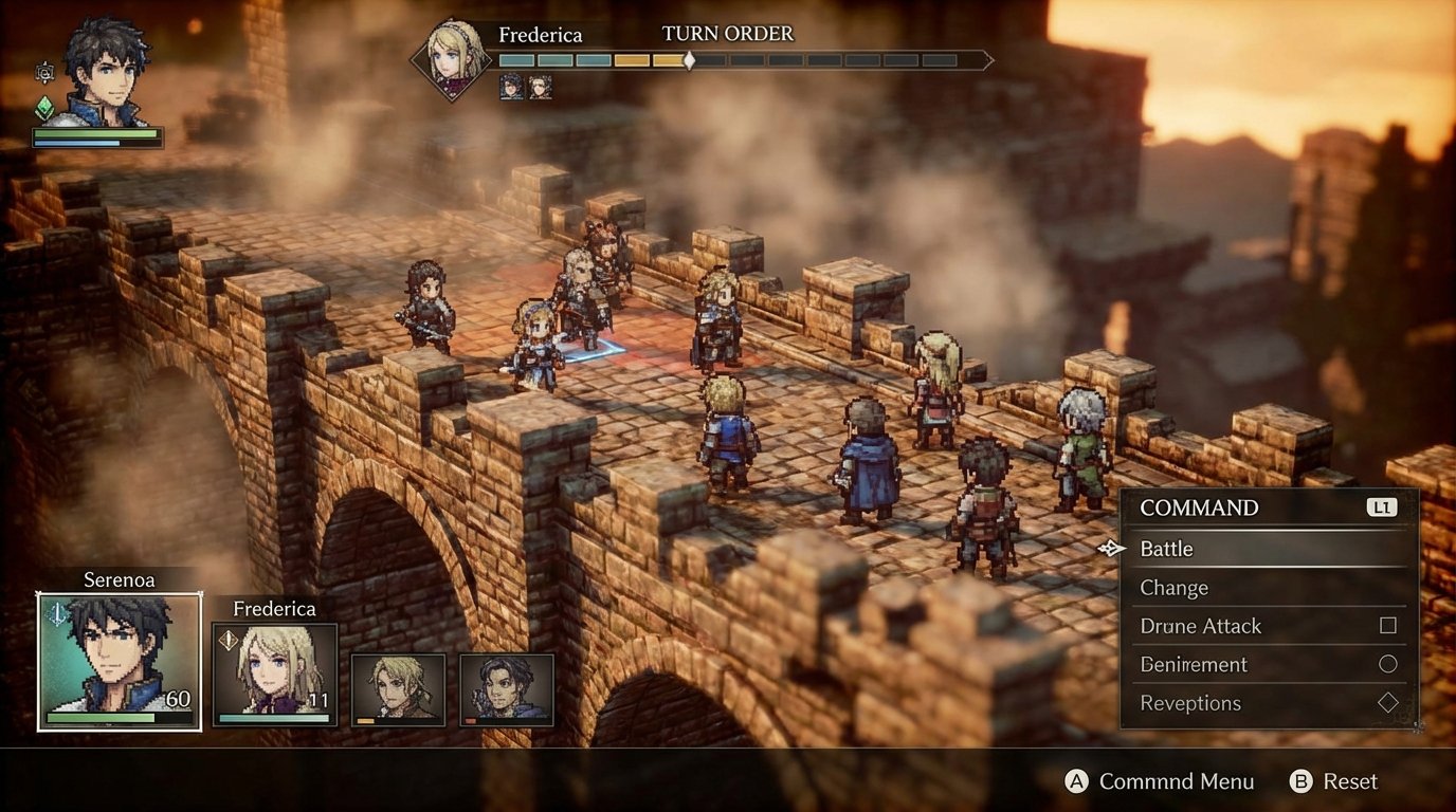 Triangle Strategy game screenshot