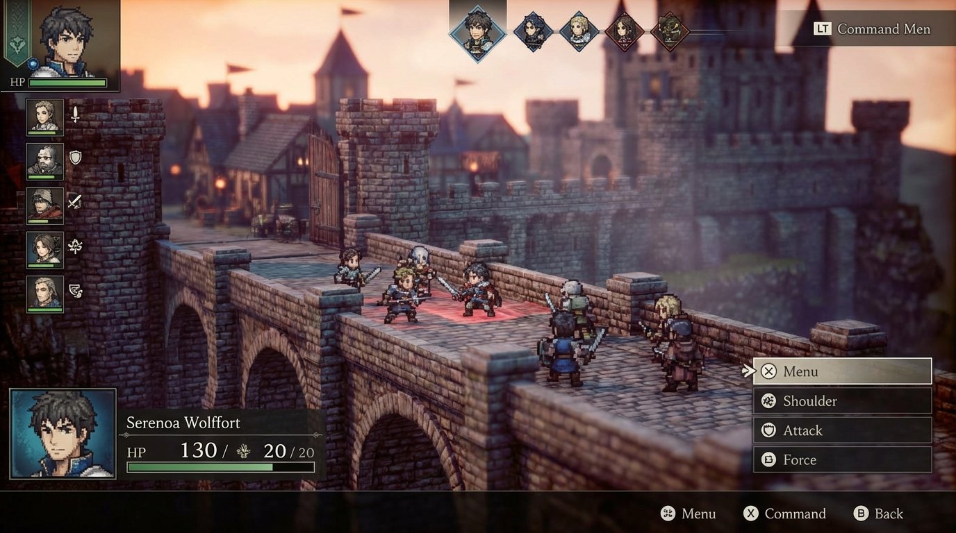 Triangle Strategy game screenshot