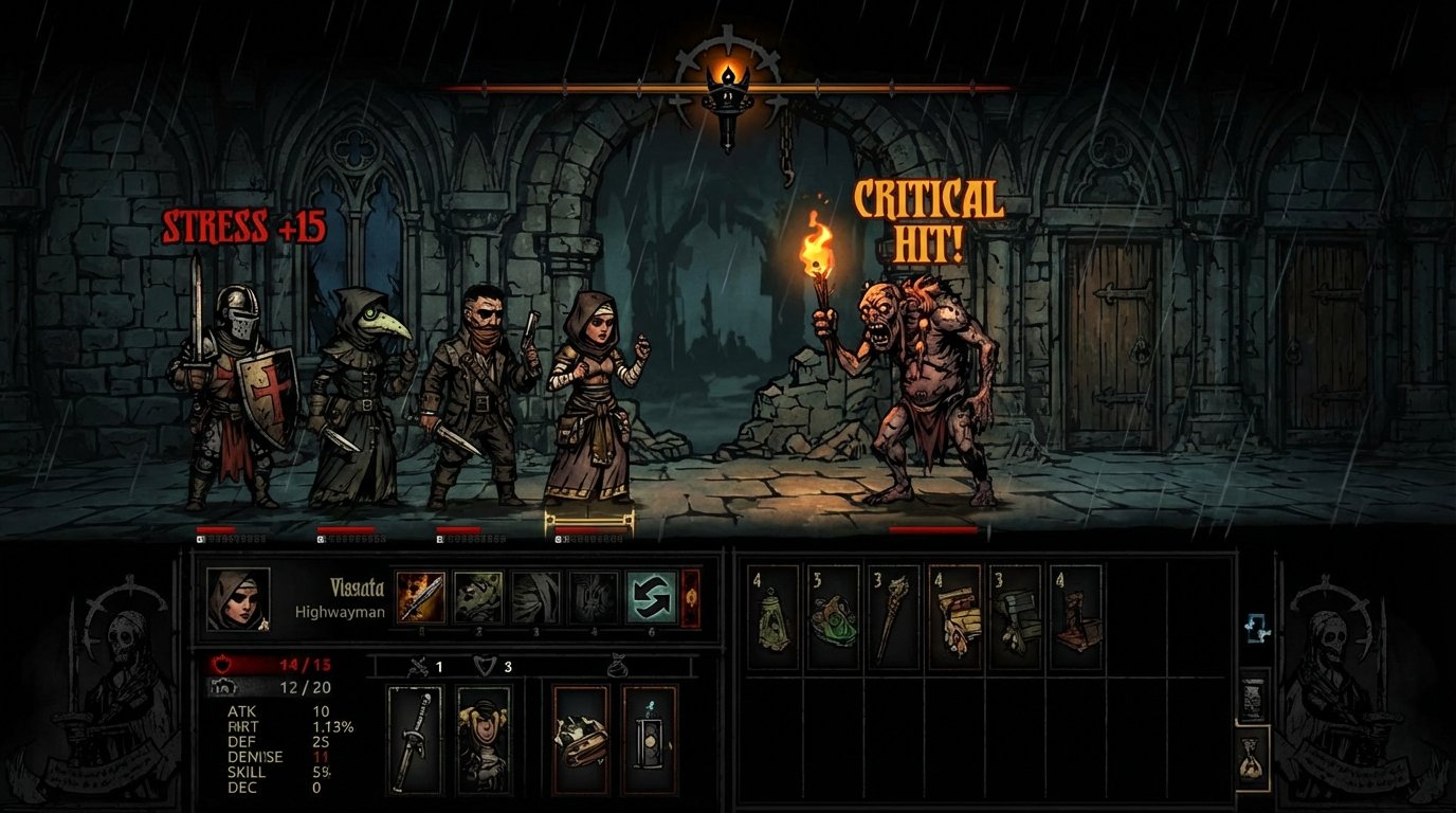 Darkest Dungeon game screenshot