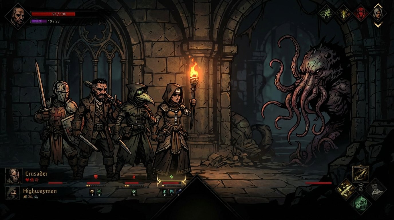 Darkest Dungeon game screenshot