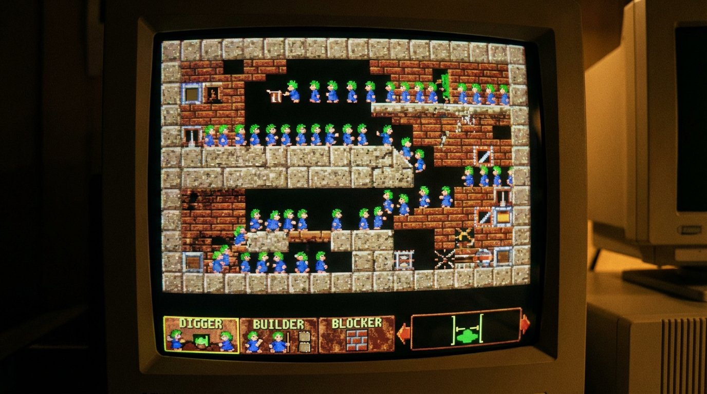 Lemmings game screenshot