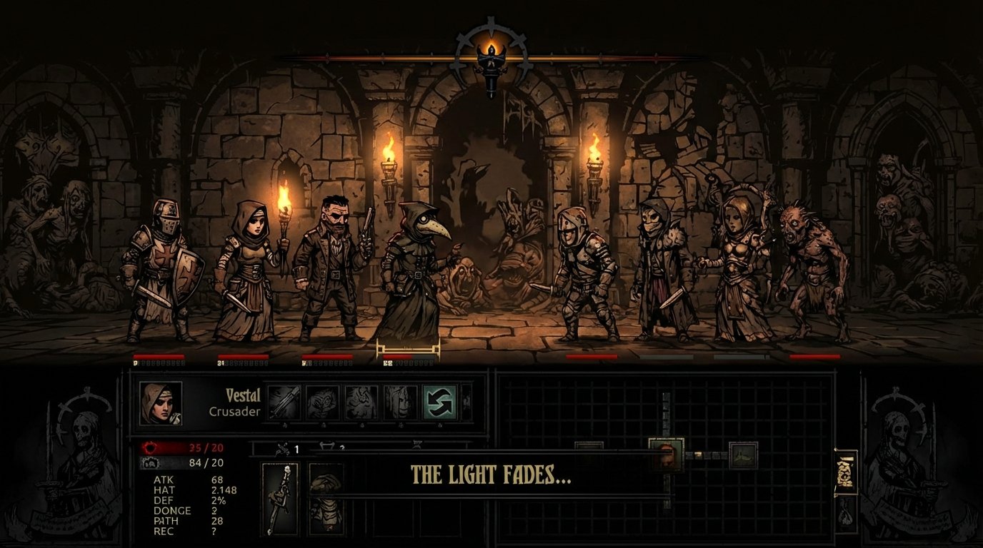 Darkest Dungeon game screenshot