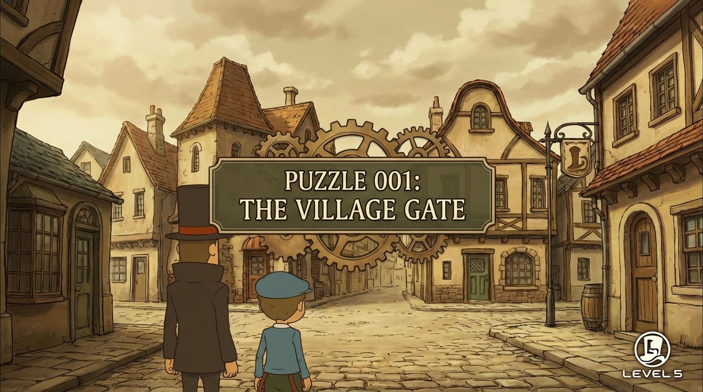 Professor Layton and the Curious Village game screenshot