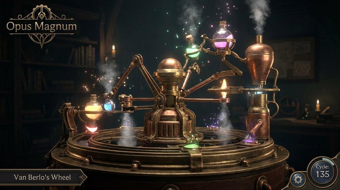 Zachtronics’ Opus Magnum game screenshot