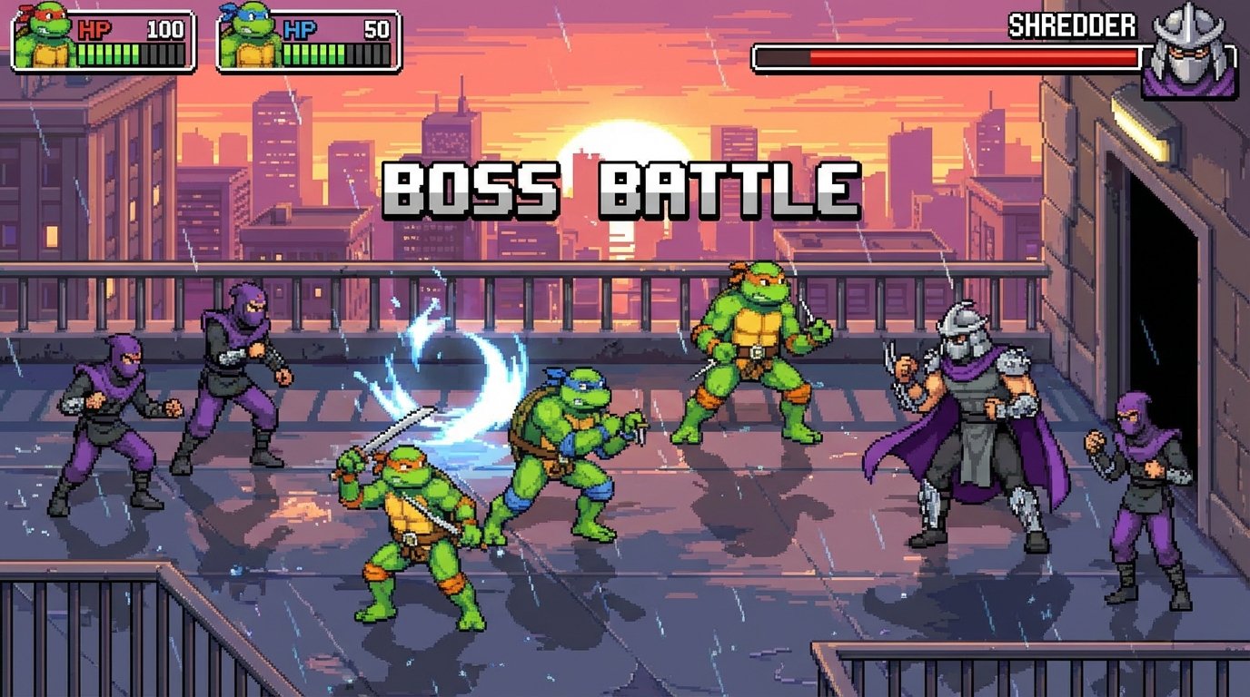 Teenage Mutant Ninja Turtles: Shredder’s Revenge game screenshot