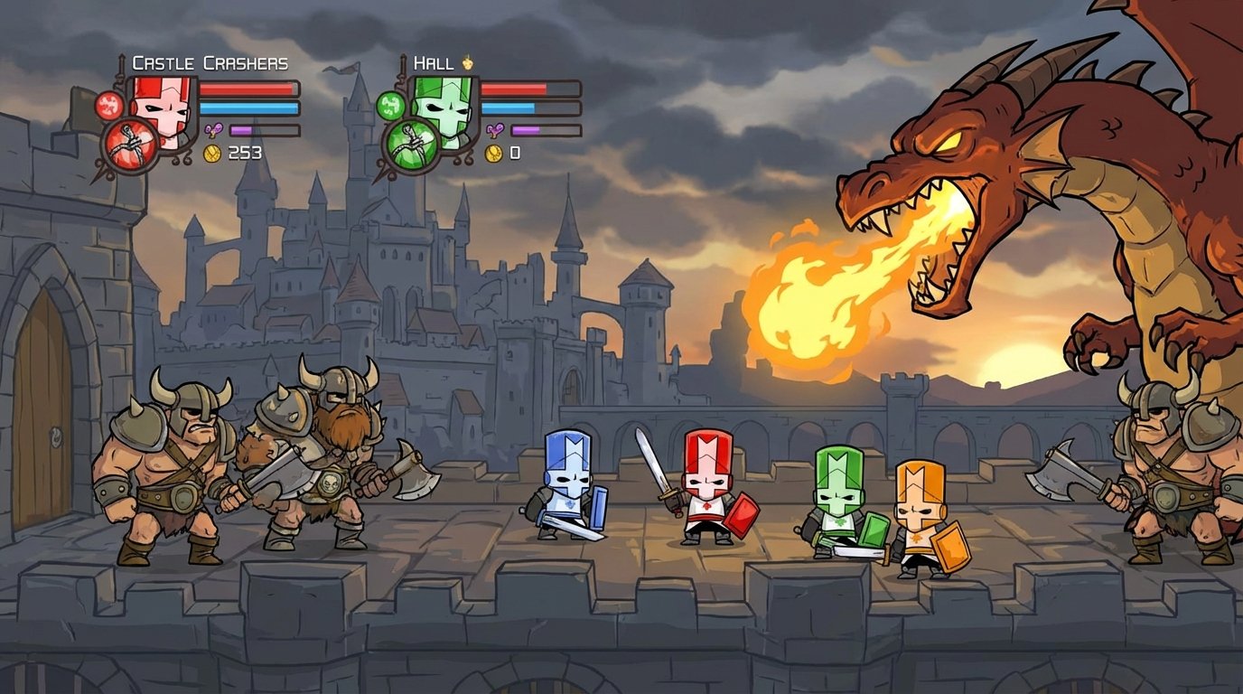 Castle Crashers game screenshot