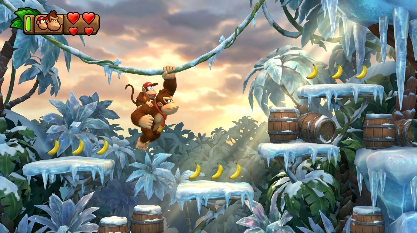 Donkey Kong Country: Tropical Freeze game screenshot