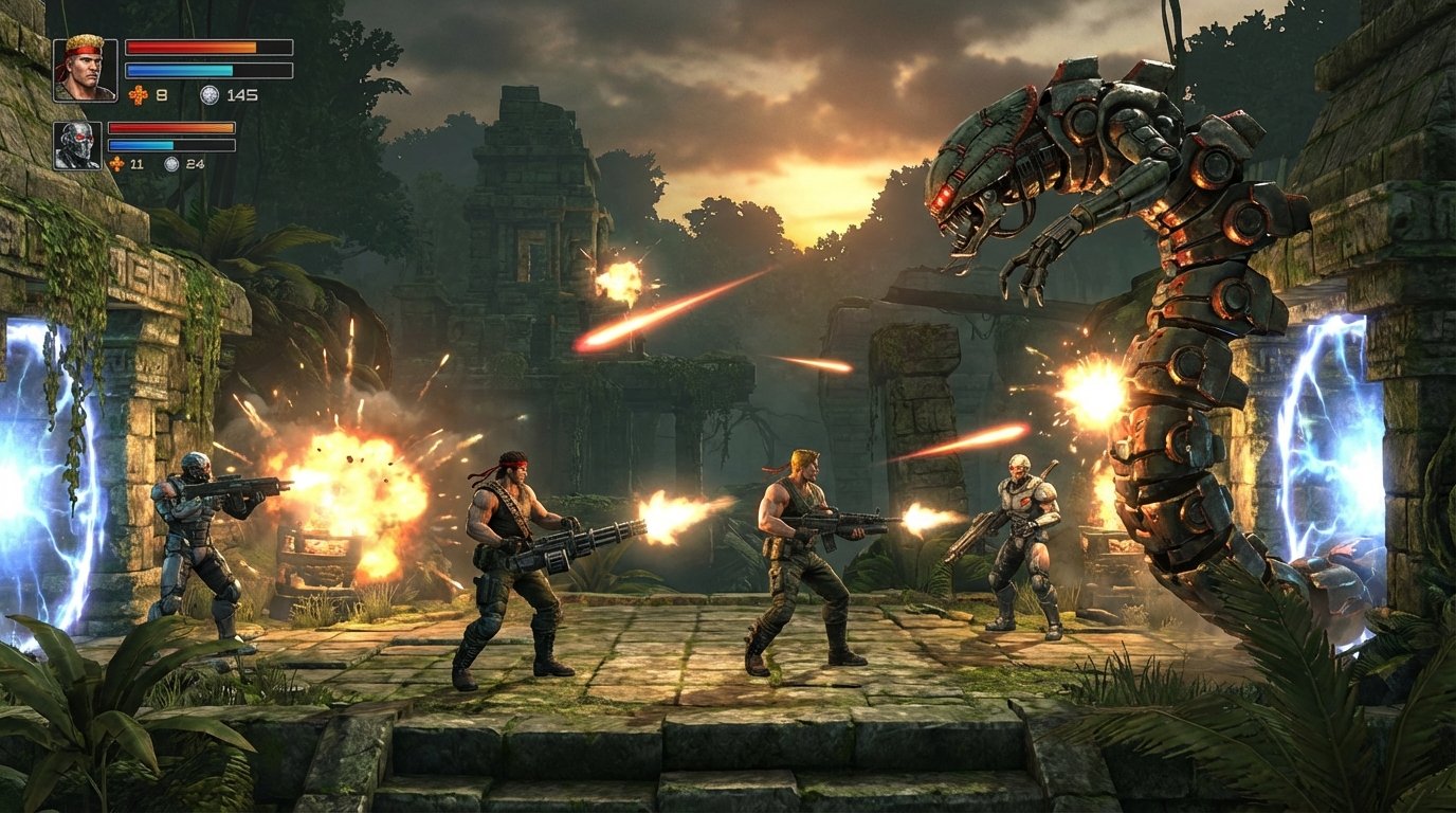Contra game screenshot