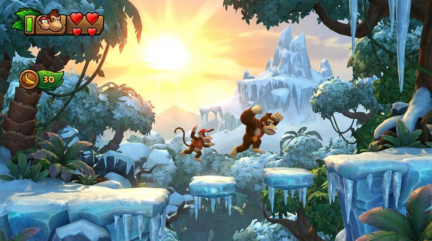 Donkey Kong Country: Tropical Freeze game screenshot