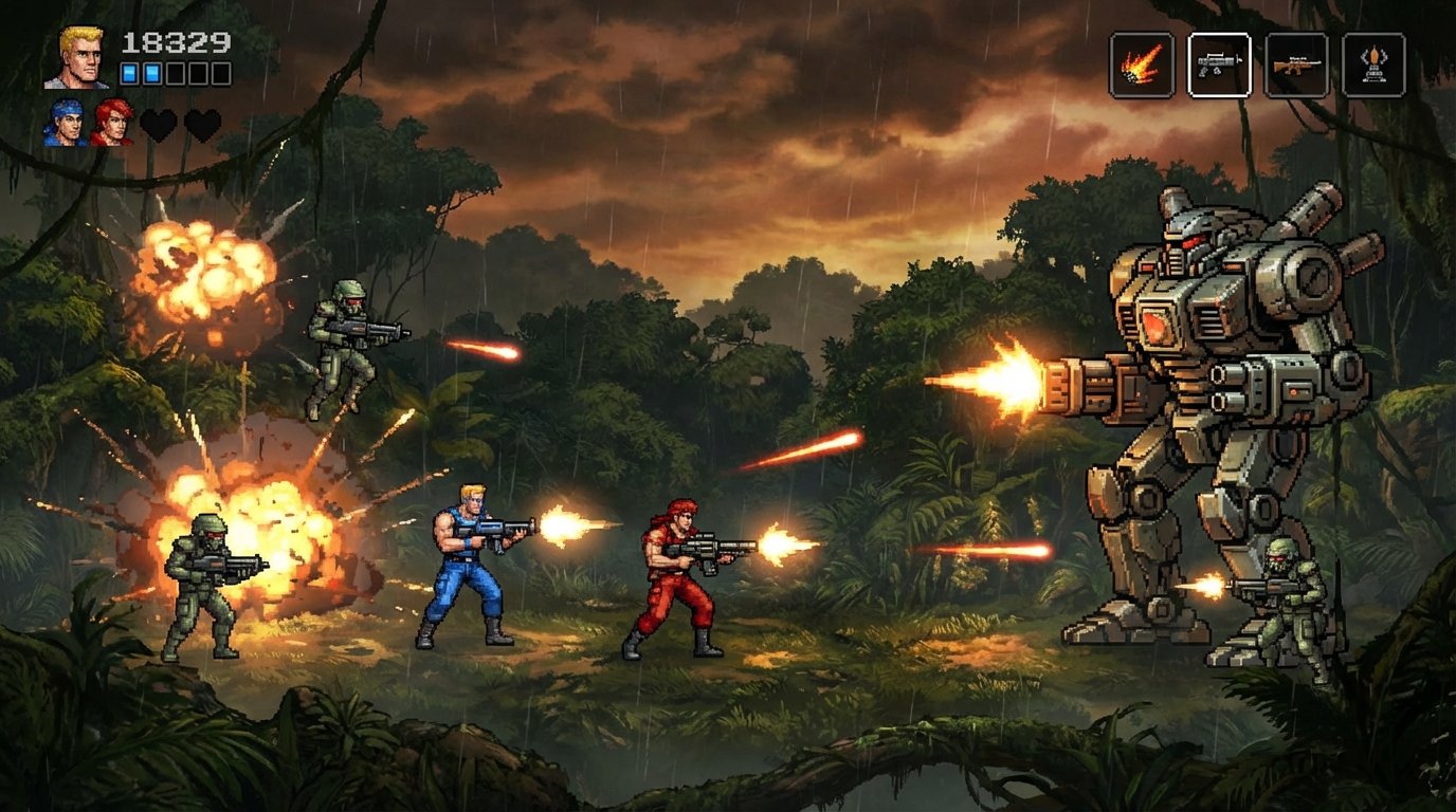 Contra game screenshot