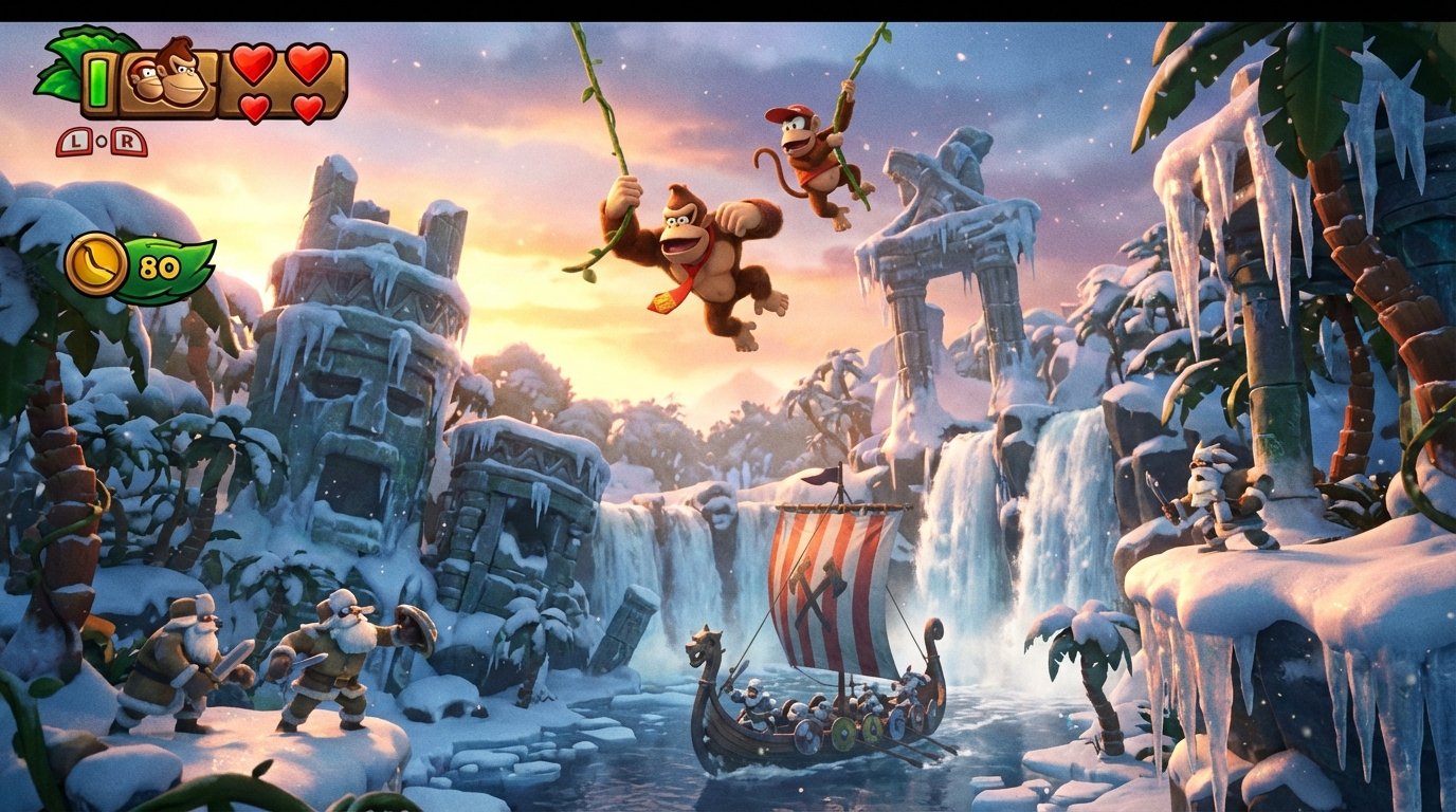 Donkey Kong Country: Tropical Freeze game screenshot