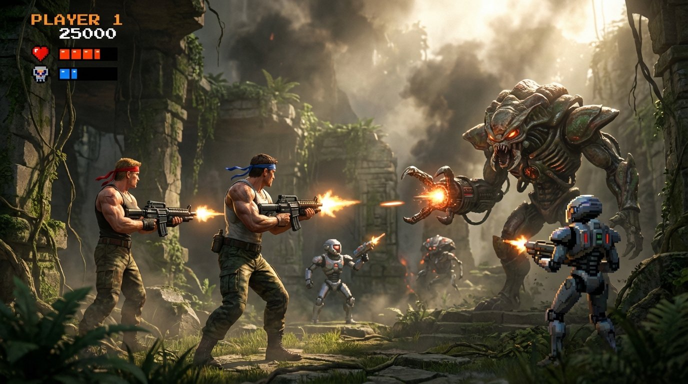 Contra game screenshot
