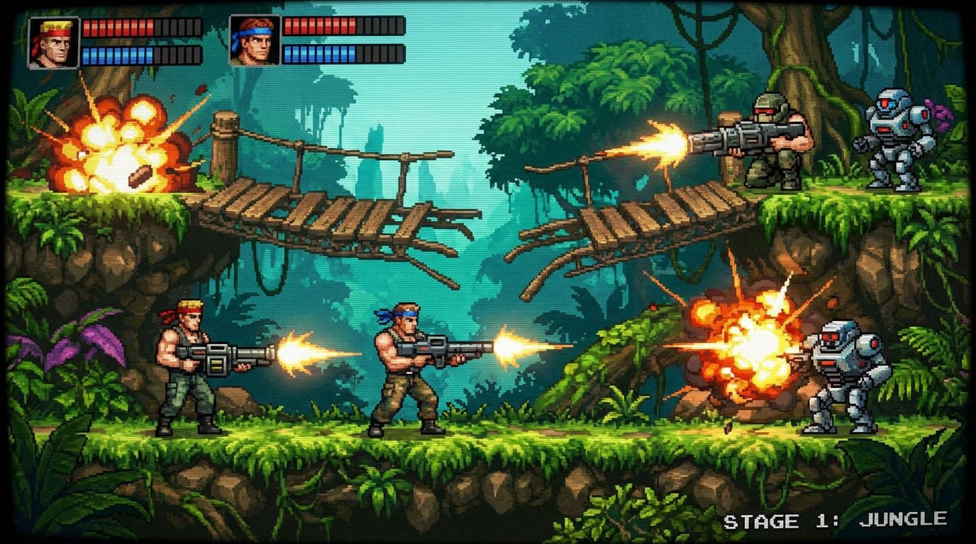 Contra game screenshot
