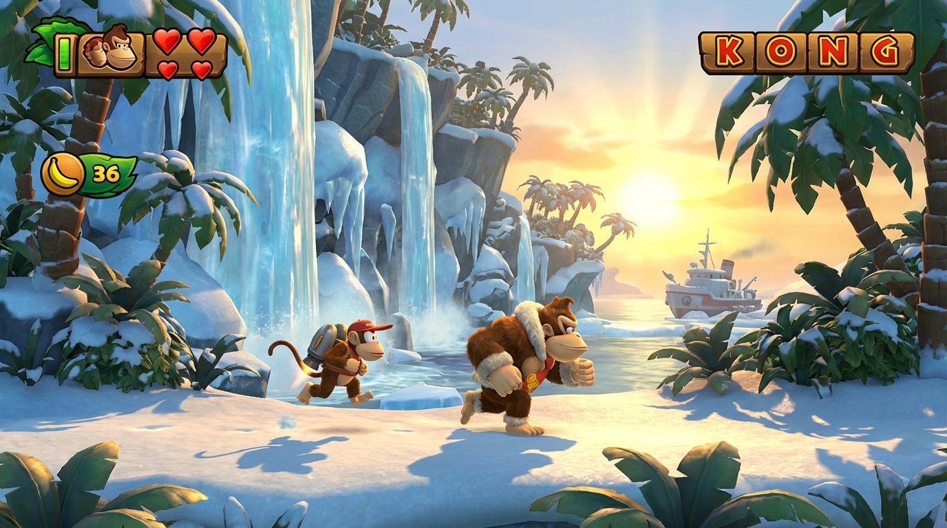 Donkey Kong Country: Tropical Freeze game screenshot