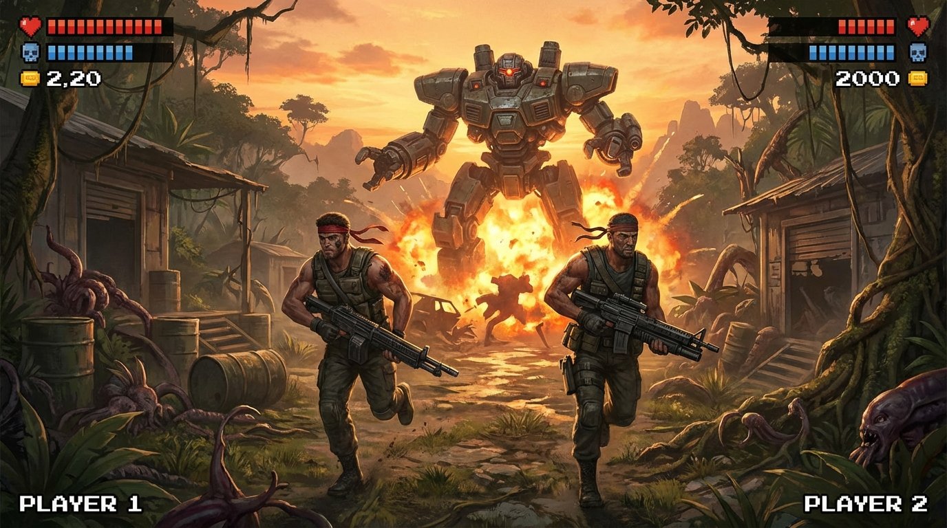 Contra game screenshot